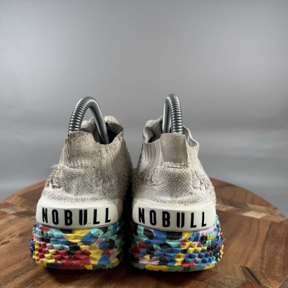 Nobull Shoes Womens Sz 8 Aspire Knit Runner Lace Athletic Workout White - Picture 5 of 8